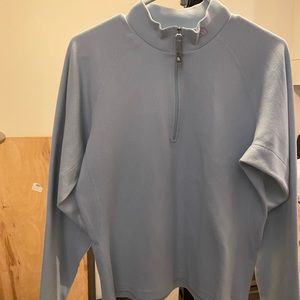 The north face blue zip up